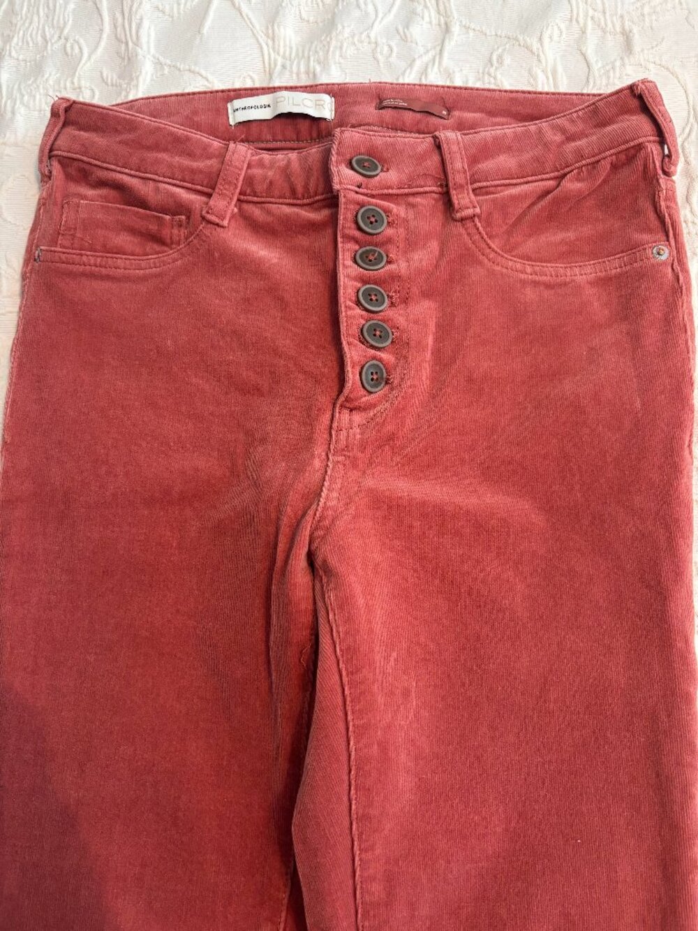 Anthropologie Pilcro Corduroy pants size 29 high rise skinny